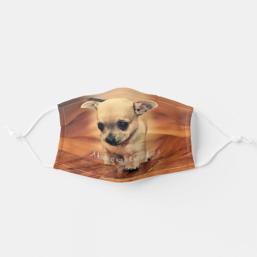 Photo Face Mask Chihuahua (Front, Unfolded)