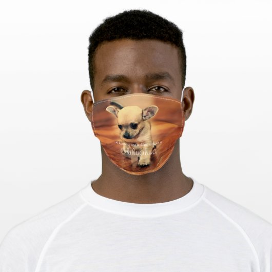 Photo Face Mask Chihuahua (Worn)