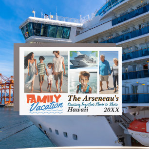   Photo Family Cruise Cabin Personalize Magnet