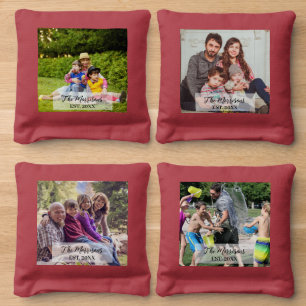 Photo Family Memories Cornhole Bags