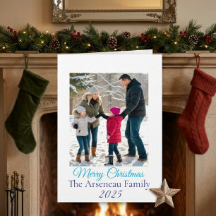 Photo Family 'Merry Christmas' Card Personalize