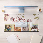 Photo Family Personalized Desktop Mat, Mouse Pad<br><div class="desc">Elevate your office and transform your cherished memories into a personalized desk mat.  To personalize,  just add your family’s name and 4 family photos.  It is a great gift idea for celebrating a new home,  new parents,  new grandparents,  etc.</div>