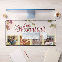 Photo Family Personalized Desktop Mat, Mouse Pad