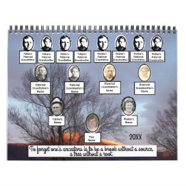 Photo Family Tree Twelve Scenic Photos Calendar