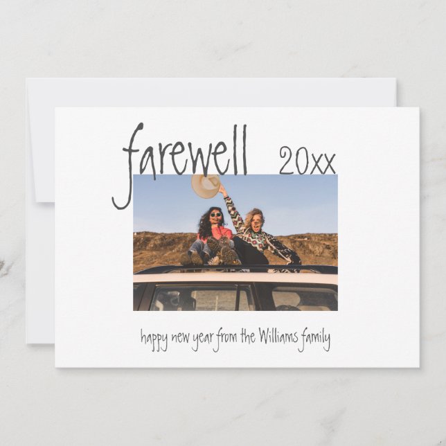  Photo Farewell Happy New Year in Review (Front)