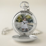 Photo Father of the Bride Always Your Little Girl Pocket Watch<br><div class="desc">This is a custom photo pocket watch which is a good gift for the father of the bride with a message from the bride on her wedding day.</div>
