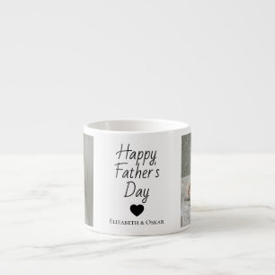 Photo Father’s Day Gift with Kids’ Names –  Espresso Cup
