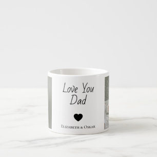 Photo Father’s Day Gift with Kids’ Names – Espresso Cup