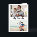 Photo Father's Day Card From Admiring Son<br><div class="desc">Looking for a Father's Day card from son to dad? This card is all about admiring Dad. 2 photos are displayed on the front,  with inside messages stating from the son what he admires about his dad,  and a personal message as well. Copyright Anastasia Designs,  all rights reserved.</div>