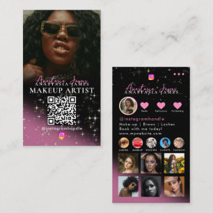 Photo Feed Influencer Beauty Grid Social Media Business Card