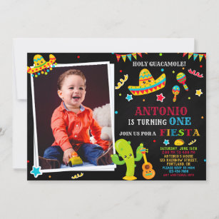 Photo Fiesta invitation Fiesta birthday invitation