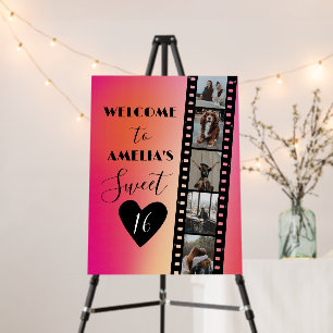 Photo Film Sweet 16 Welcome Sign