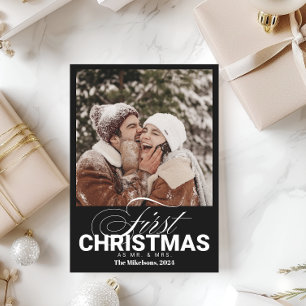 Photo First Christmas as Mr. & Mrs. Holiday Card