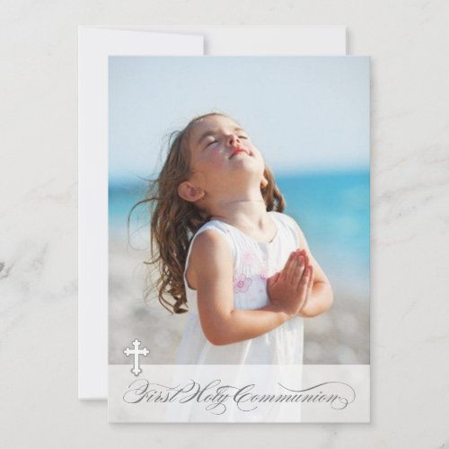 Photo First Communion Invitations