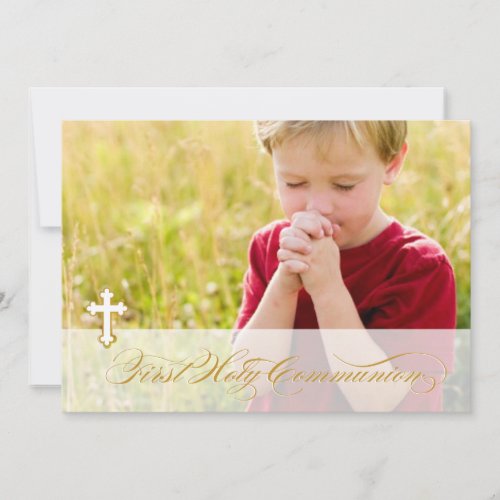 Photo First Communion Invitations