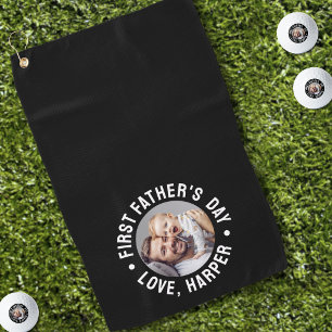 Photo First Father's Day Golf Towel