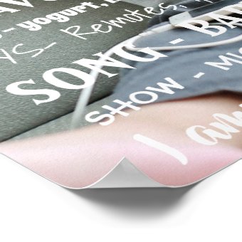 Photo First Second third Birthday board Poster | Zazzle