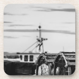 photo fishing vessel drink coaster