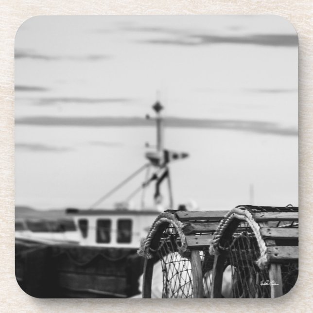 photo fishing vessel drink coaster (Front)