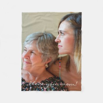 Photo Fleece Blankets Gifts For Mom From Daughter by online_store at Zazzle