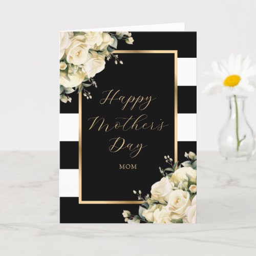 Photo Floral Happy Mothers Day Card