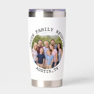 Photo Floral Patriotic Family Reunion Keepsake Insulated Tumbler