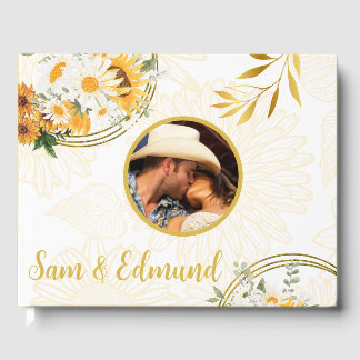Photo Floral - Sunflowers & Daisies Guest Book