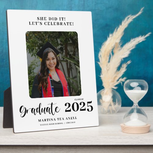 Photo Floral Welcome Graduation Plaque