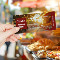 Photo Food Pop-up Event Ticket