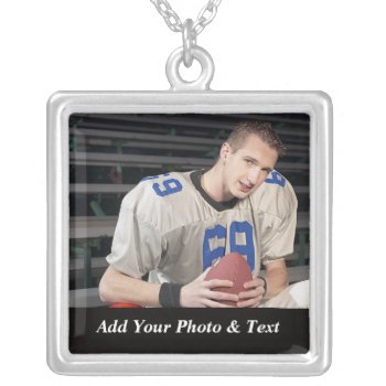 Photo Football Sports Necklaces by sagart1952 at Zazzle