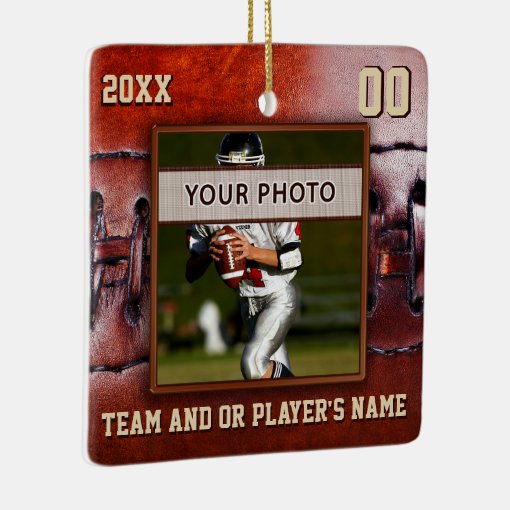 Photo Football Team Gift Ideas, Football Ornaments Zazzle