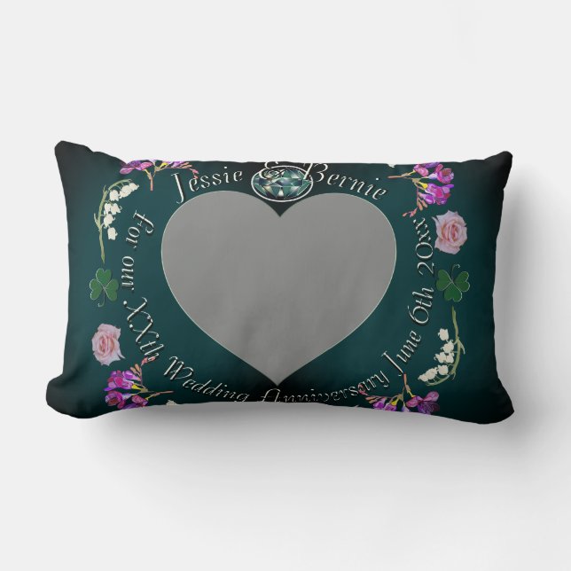Photo for Custom Wedding Anniversary   Lumbar Pillow (Front)