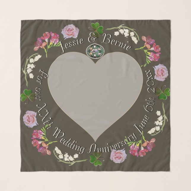 Photo for Custom Wedding Anniversary   Scarf (Front)