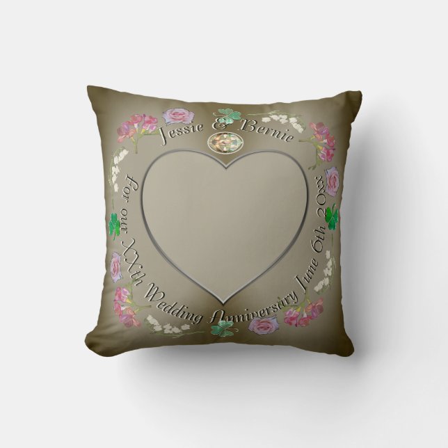 Photo for Custom Wedding Anniversary   Throw Pillow (Front)