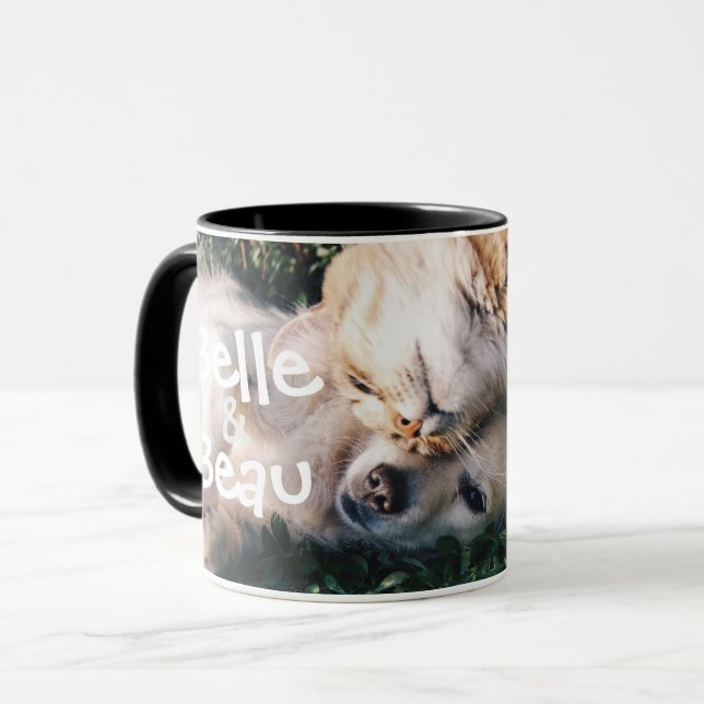 Photo for Dog Cat Lover Custom Mug (Front Left)