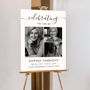 Photo Forever in Our Hearts Funeral Bookmarks Foam Board