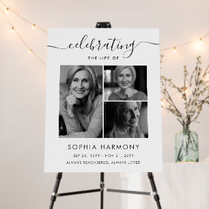 Photo Forever in Our Hearts Funeral Bookmarks Foam Board