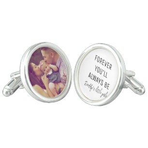Photo Forever You'll Always Be Daddy's Little Girl Cufflinks