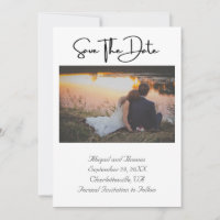 Photo Formal Elegant Modern Trendy Chic Save The D Save The Date
