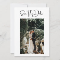 Photo Formal Elegant Modern Wedding Save The Date