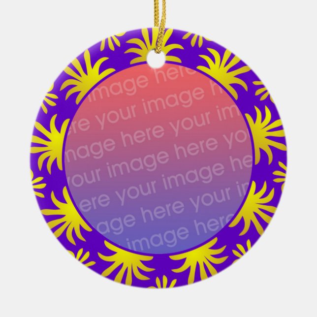 Photo Frame 012 Ceramic Ornament (Front)