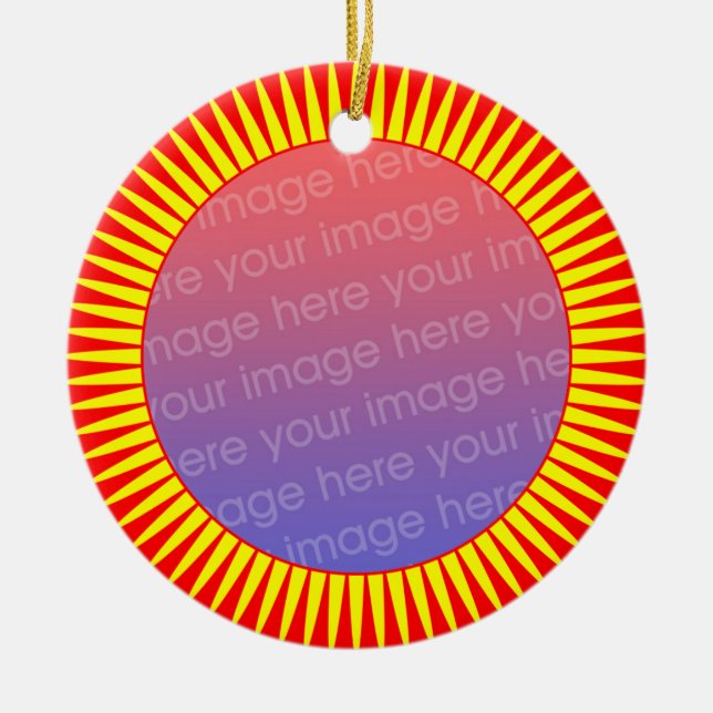 Photo Frame 02 Ceramic Ornament (Front)