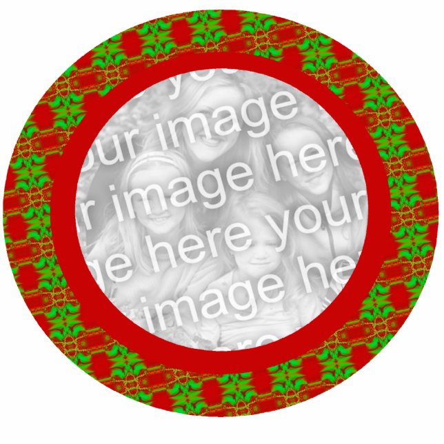 Photo Frame Christmas Ornament - Customized (Front)