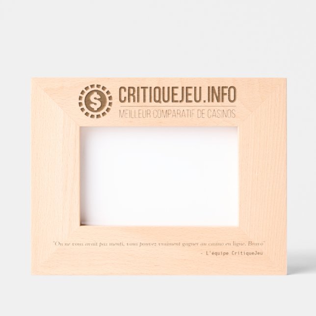 Photo frame CriticalGame for win Engraved Frames (Front)