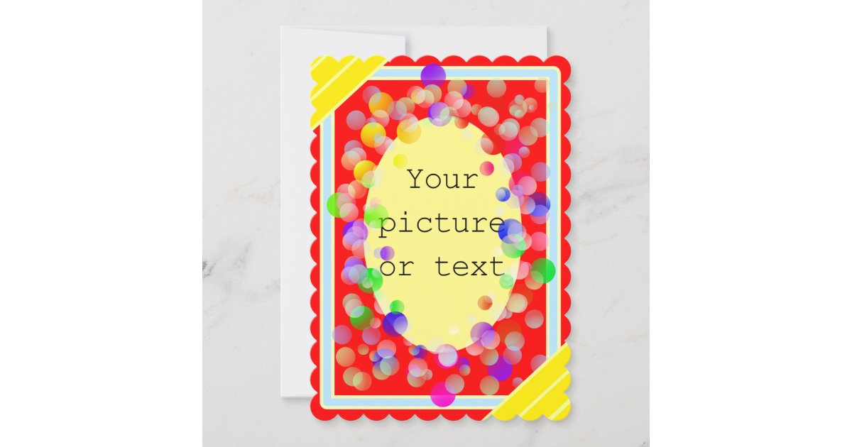 photo frame greeting card Zazzle
