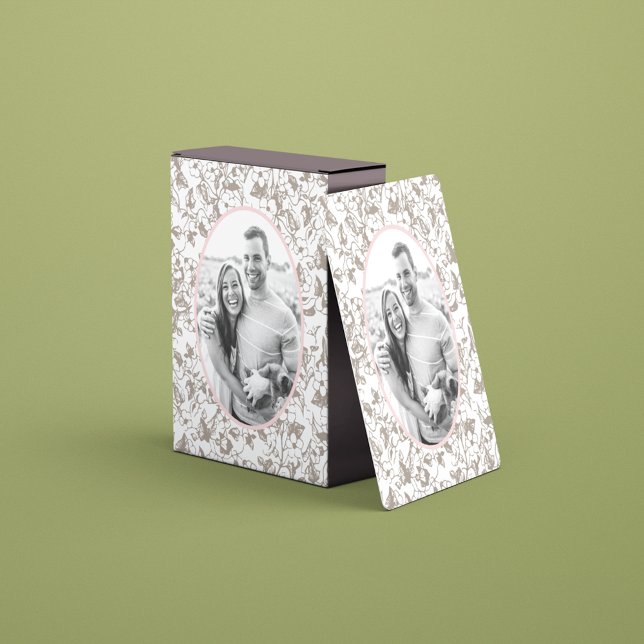 Photo Frame of Flowers Poker Cards (Creator Uploaded)