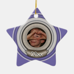 Photo Frame Personalizable Template Ceramic Ornament