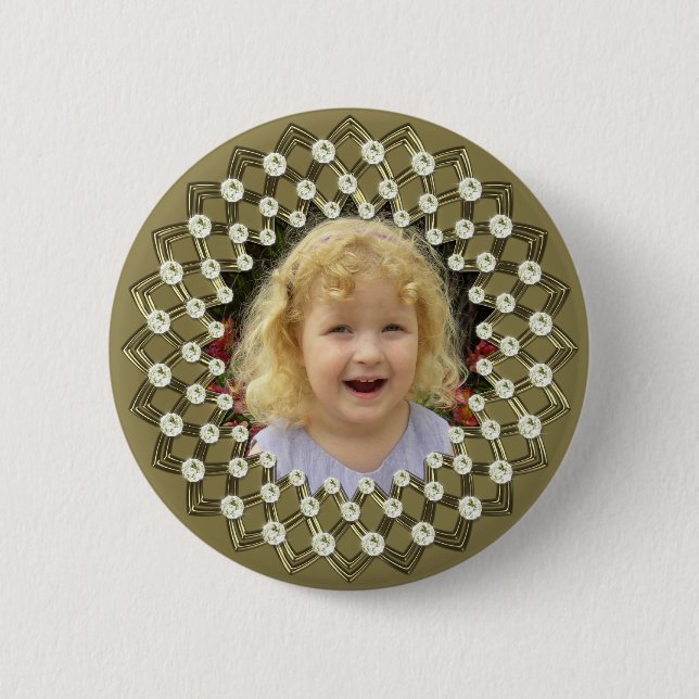 Photo frame pinback button (Front)