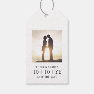 Photo Frame | Save The Date | Gift Tag l White