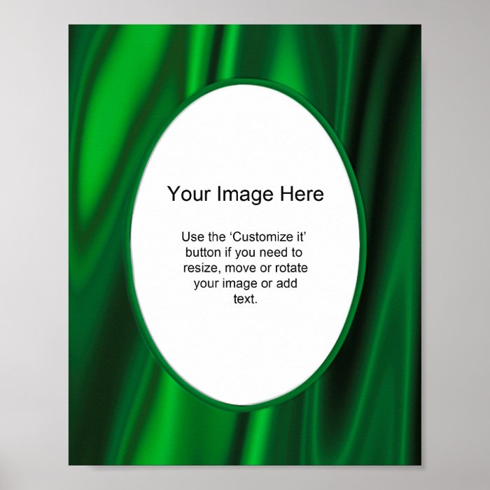 Photo Frame Template   Looks Like Green Satln Posters